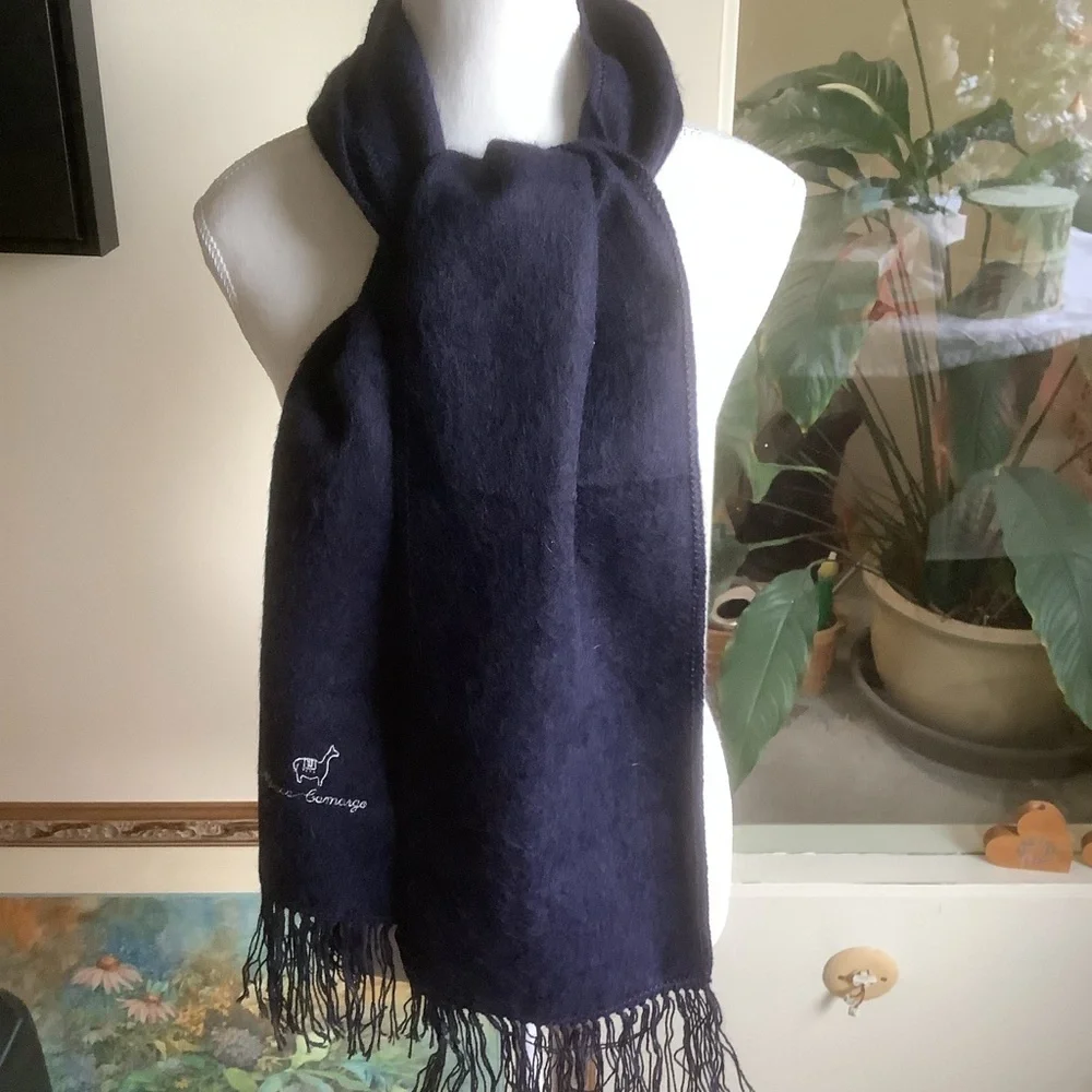 Alpaca Camargo Peru Rectangular Fringed Scarf
